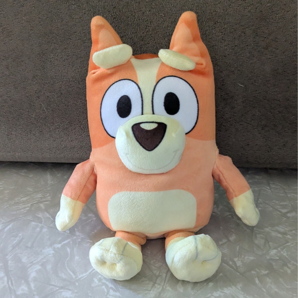 Ty Bean Baby Bingo Dog Orange Stuffed Animal Plush Toy 8 Inch Bluey's Sister